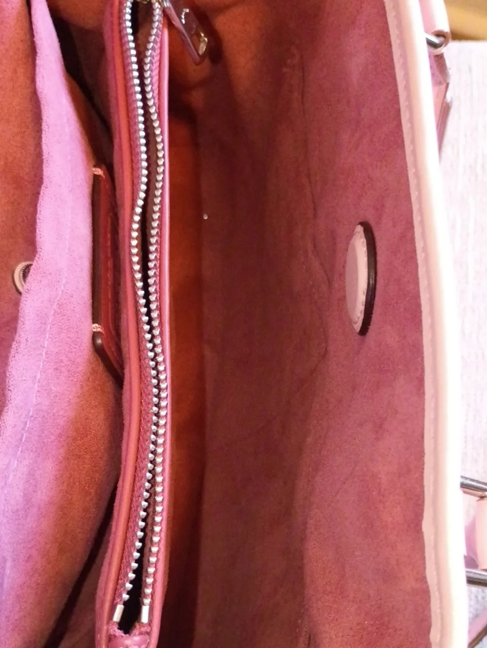 Coach Margo Pink Rose Print Carryall leather Satchel